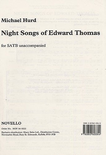 Michael Hurd: Night Songs Of Edward Thomas