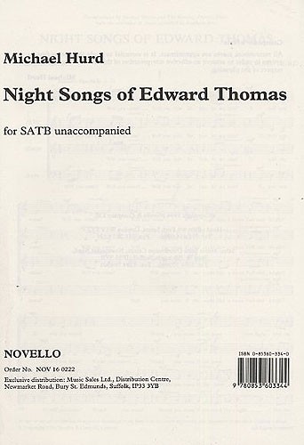 Michael Hurd: Night Songs Of Edward Thomas