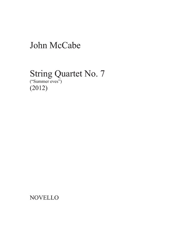 John McCabe: String Quartet No.7 - Summer Eves (Score)