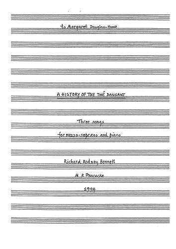 Richard Rodney Bennett: A History Of The The Dansant