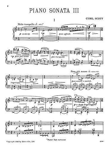 Scott: Sonata No.3 For Piano