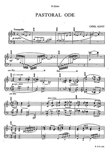 Scott: Pastoral Ode for Piano