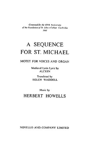 Herbert Howells: Sequence For St. Michael