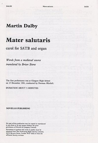 Martin Dalby: Mater Salutaris