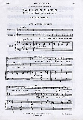 Arthur Wills: Two Latin Motets