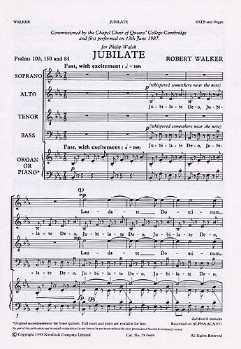 Robert Walker: Jubilate