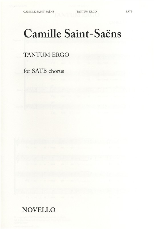 Camille Saint-Sans: Tantum Ergo - SATB