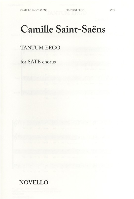 Camille Saint-Saëns: Tantum Ergo - SATB