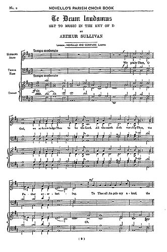 Arthur Sullivan: Te Deum Laudamus (SATB)