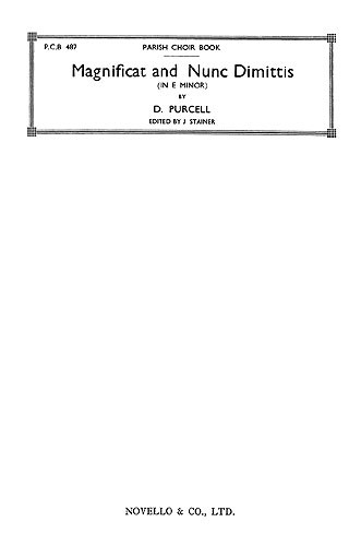 Daniel Purcell: Magnificat And Nunc Dimittis In E Minor
