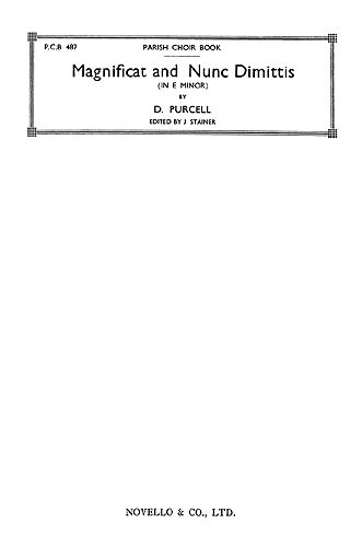Daniel Purcell: Magnificat And Nunc Dimittis In E Minor