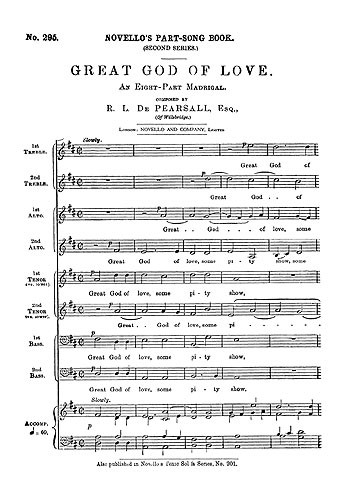 Robert Pearsall: Great God Of Love