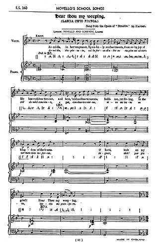Handel: Lascia Chio Pianga (Unison Voice/Piano)
