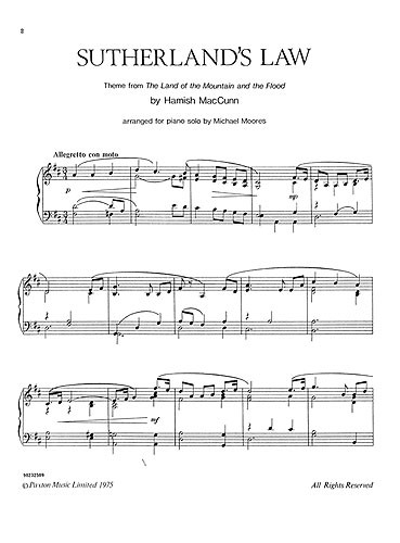 Hamish MacCunn: Sutherland's Law Theme Tune (Piano)