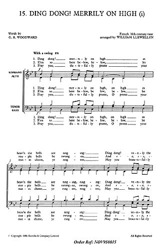 William Llewellyn: Ding Dong! Merrily On High (SATB)
