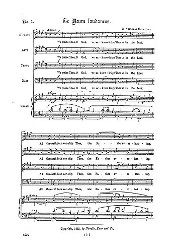 Charles Villiers Stanford: Te Deum Laudamus In A No.1