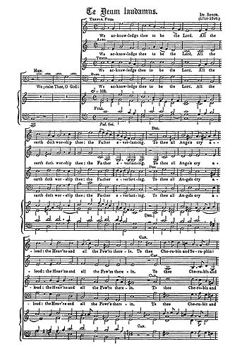 William Boyce: Te Deum And Jubilate In C