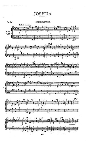 George Frederic Handel: Joshua (Vocal Score)