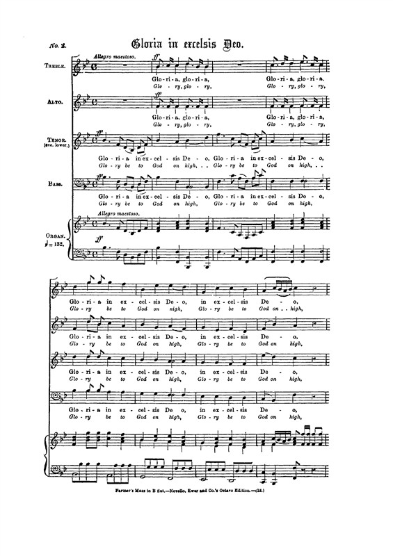 Henry Farmer: Mass In B Flat - Complete Mass Setting (SATB)