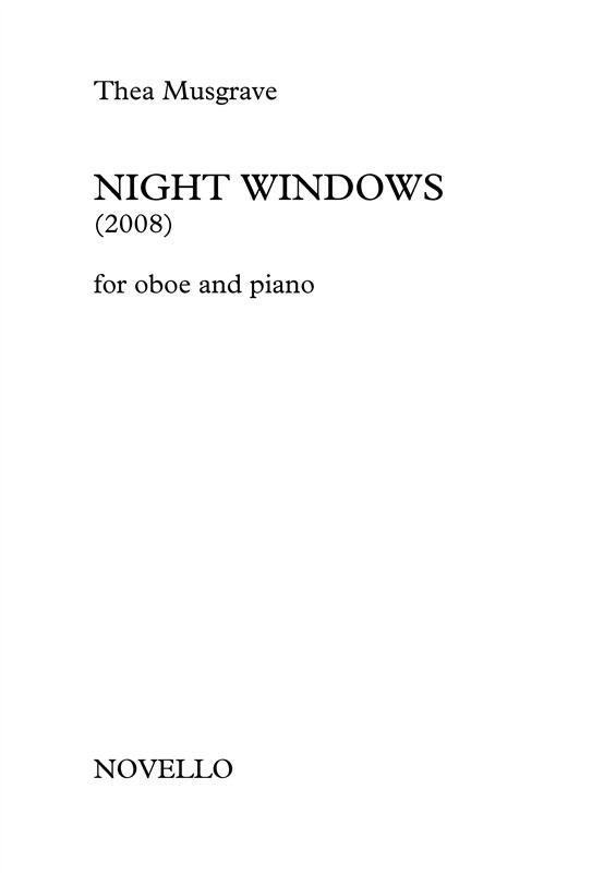 Thea Musgrave: Night Windows (Oboe/Piano)