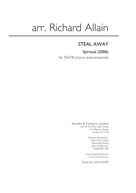 Richard Allain: Steal Away