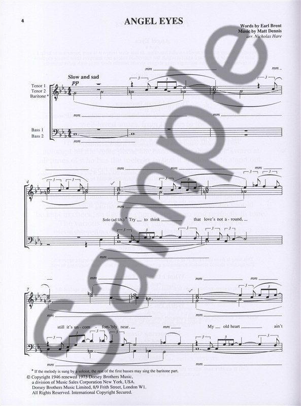 The Novello Barbershop Songbook