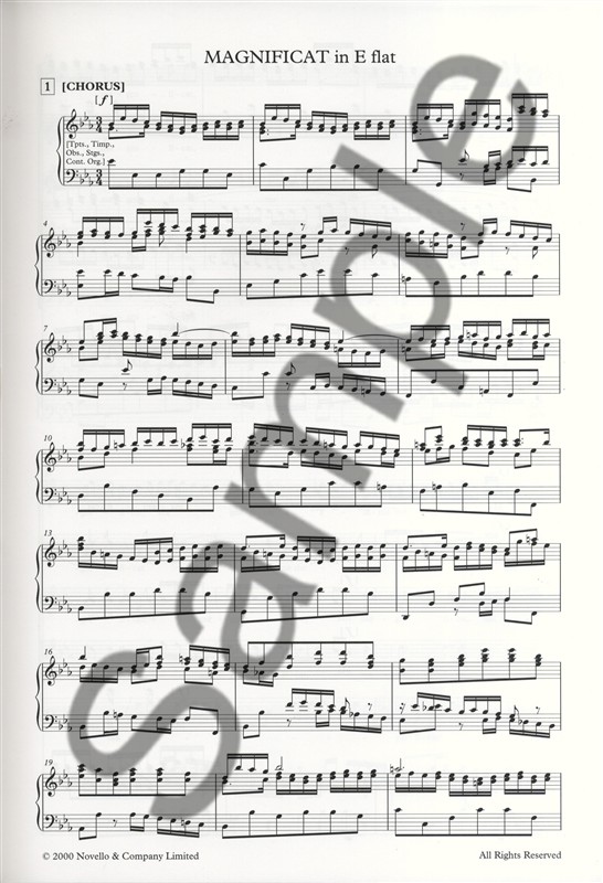 J.S. Bach: Magnificat In E Flat (Vocal Score)
