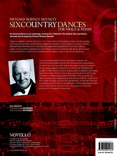 Richard Rodney Bennett: Six Country Dances (Viola/Piano)