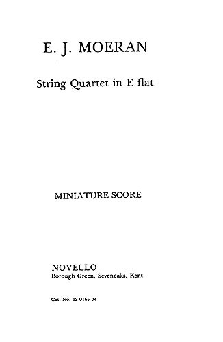 E.J. Moeran: String Quartet In E Flat (Score)