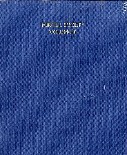 Purcell Society Volume 18: Royal Welcome Songs Part 2 (Paperback)