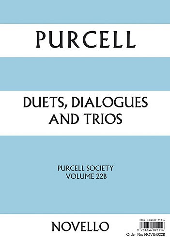 Purcell Society Volume 22 - Catches (Original Engraving)