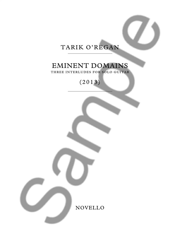 Tarik O'Regan: Eminent Domains