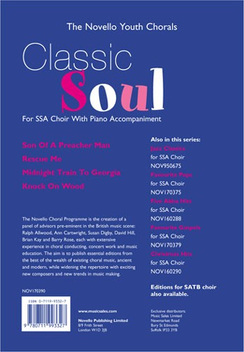 The Novello Youth Chorals: Classic Soul (SSA)