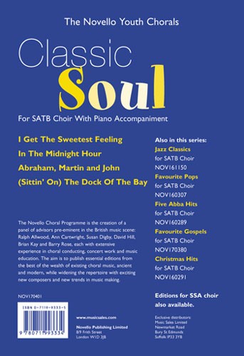 The Novello Youth Chorals: Classic Soul (SATB)