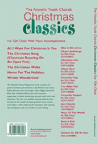 The Novello Youth Chorals: Christmas Classics (SSA)