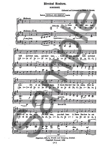 A Selection Of Collected Folk-Songs Volume 1