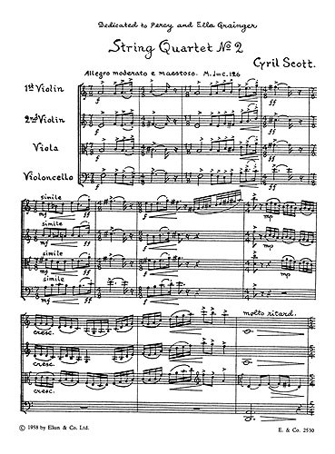 Scott: String Quartet No.2 (Score)