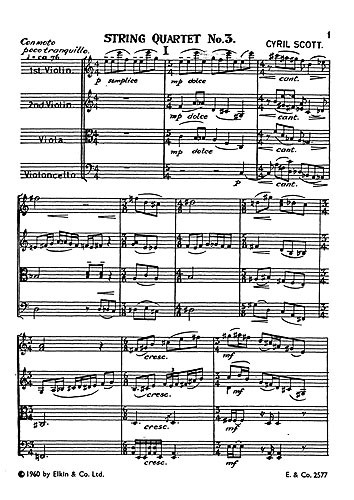 Scott: String Quartet No.3 (Score)