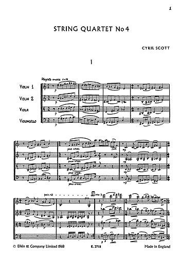 Scott: String Quartet No.4 (Score)