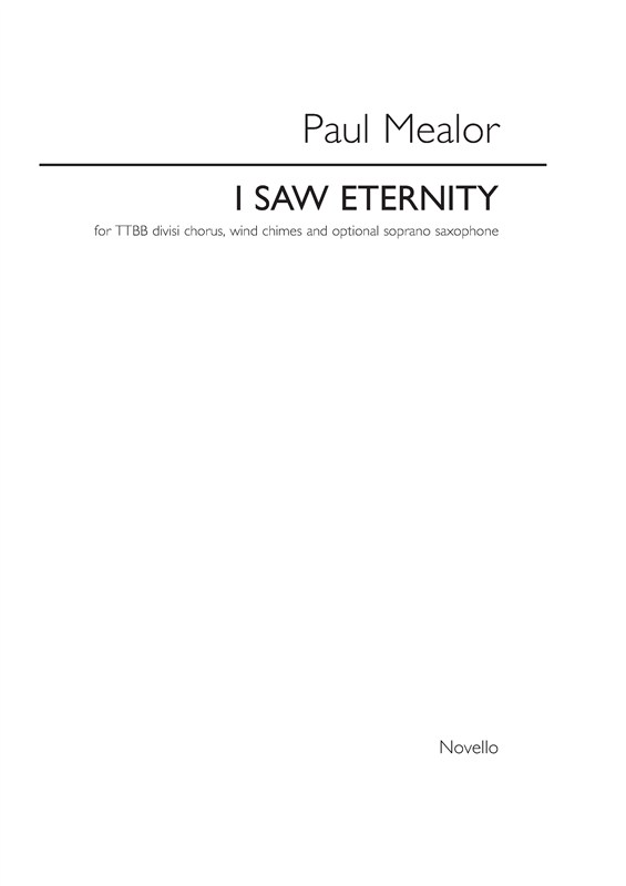 Paul Mealor: I Saw Eternity (Vocal Score)