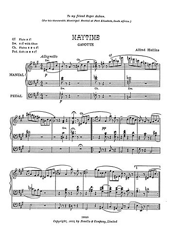 Alfred Hollins: Maytime-Gavotte