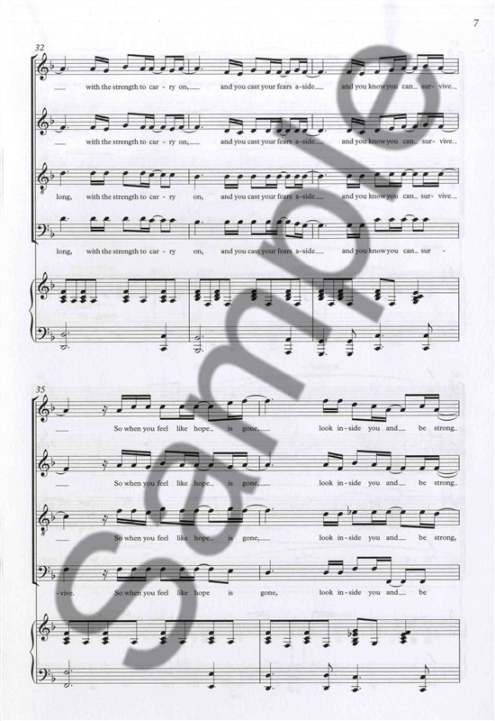 Mariah Carey: Hero (SATB/Piano)