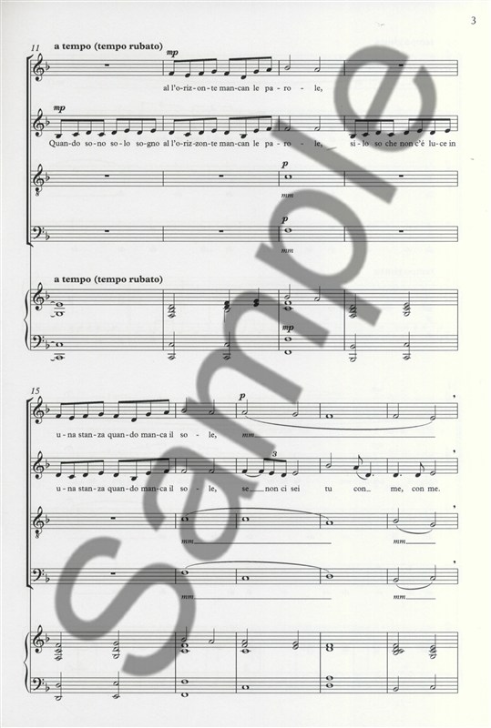 Sarah Brightman/Andrea Bocelli: Time To Say Goodbye (Con Te Partirò) - SATB/Pian