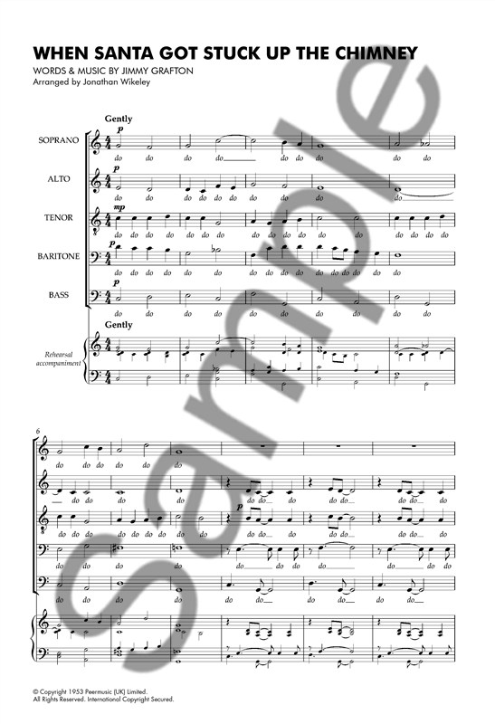 Ella Fitzgerald: When Santa Got Stuck Up The Chimney (SATB/Piano)