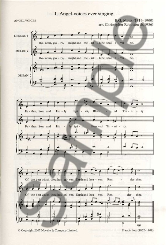 The Novello Book Of Descants