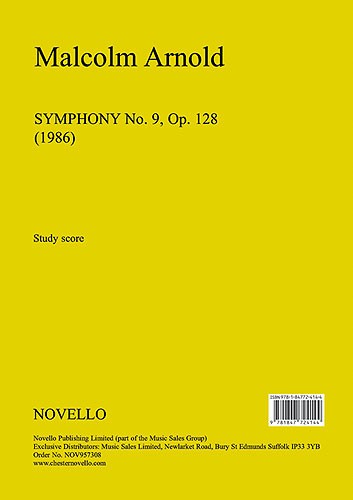 Malcolm Arnold: Symphony No.9 Op.128 (Study Score)