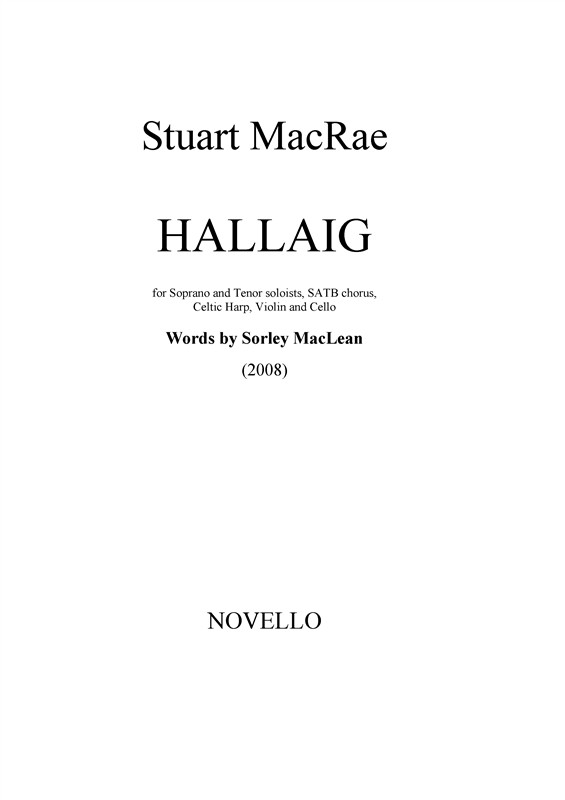 Stuart MacRae: Hallaig - Score