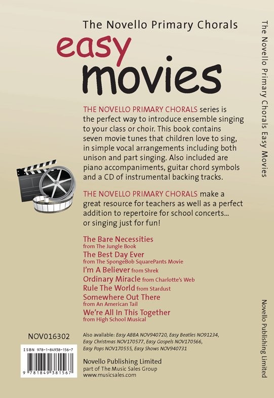 The Novello Primary Chorals: Easy Movies