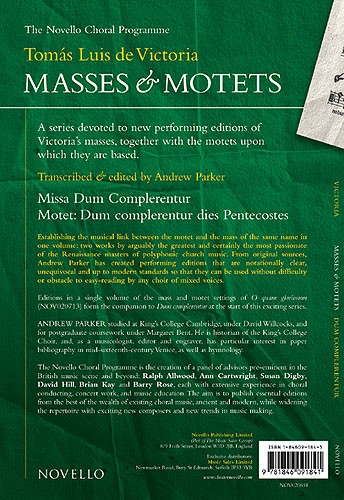 Tomas Luis De Victoria: Masses And Motets - Missa Dum Complerentur