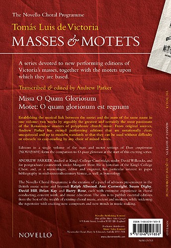 Tomas Luis De Victoria: Masses And Motets - Missa O Quam Gloriosum